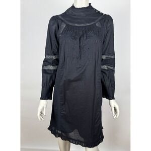J Crew Embroidered High Neck Tunic Dress Women S NWT Long‎ Sleeve Lined Cotton